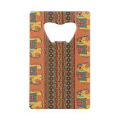 Eléphants Indiens, Orange Traditionnel Sans Seamle (Dos)