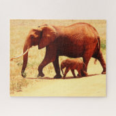 Eléphants Jigsaw Puzzle (Horizontal)