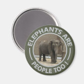 ELEPHANTS magnet Magneet (Voorkant / Achterkant)