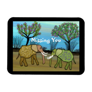 Elephants missen je Magnet Magneet
