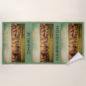 Elephants OF UW PHOTOS aangepaste badhanddoek (Voorkant)