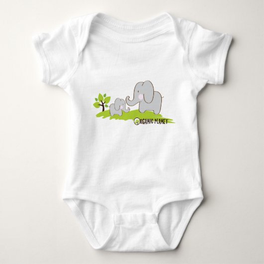 Elephants Organic Planet Kinder T-Shirts (Voorkant)