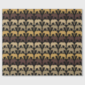 Elephants Pattern Cadeaupapier (Vlak)