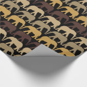 Elephants Pattern Cadeaupapier (Hoek)