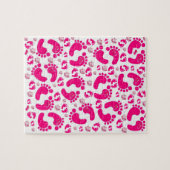 Eléphants Pink Pieds de bébé Jigsaw Puzzle Daisy (Horizontal)