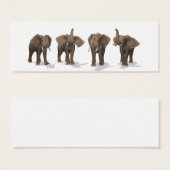 Elephants Quartet Mini Visitekaartjes (Voorkant /achterkant)