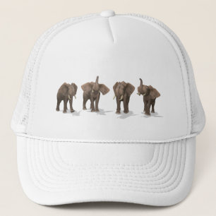 Elephants Quartet Trucker Pet