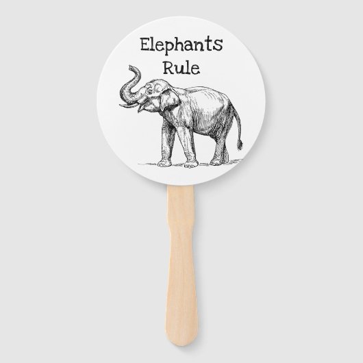 Elephants-regel Handwaaier (Voorkant)