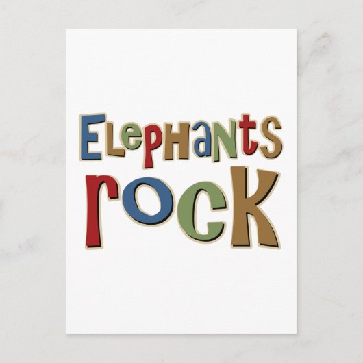 Elephants Rock Briefkaart (Voorkant)