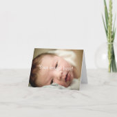 Eléphants roses et Brown Baby Girl Photo Note (Dos)