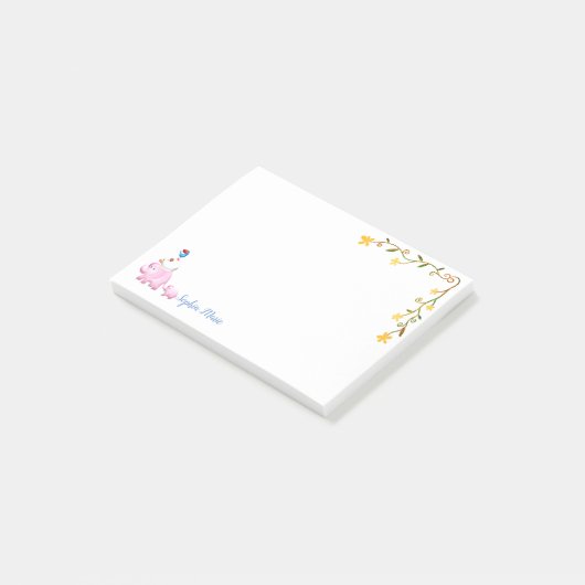 Elephants, Sheep & Bird Animal Tower Post-it® Notes (Schuin)