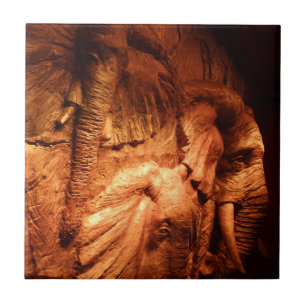Elephants Small (4,25 x 4,25 inch) keramische foto Tegeltje