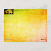 Elephants Sunset Briefkaart (Achterkant)