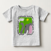 Elephants Trumpet Baby Football Bodysuit (Voorkant)