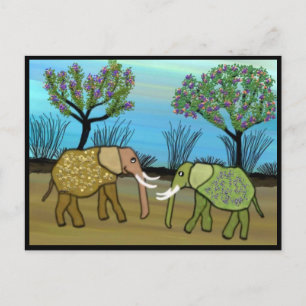 Elephants vergeten nooit briefkaart