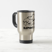 ElephantVoices - tasse réutilisable d'acier (Devant gauche)