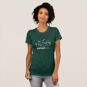 ElephantVoices White Logo T-shirt (Forest) (Voorkant volledig)