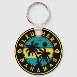 Eleuthera Island Bahama's Palmboom Souvenirs Sleutelhanger