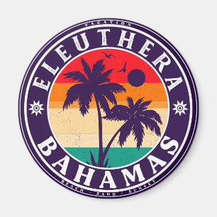 Eleuthera Island Bahamas  Souvenirs 60 s Magneet