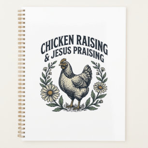 Élevage de poulets et louange à Jésus vintage poul