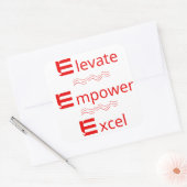 Elevage, Empower, Excel : Autocollant de motivatio (Enveloppe)