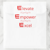 Elevage, Empower, Excel : Autocollant de motivatio (Sac)