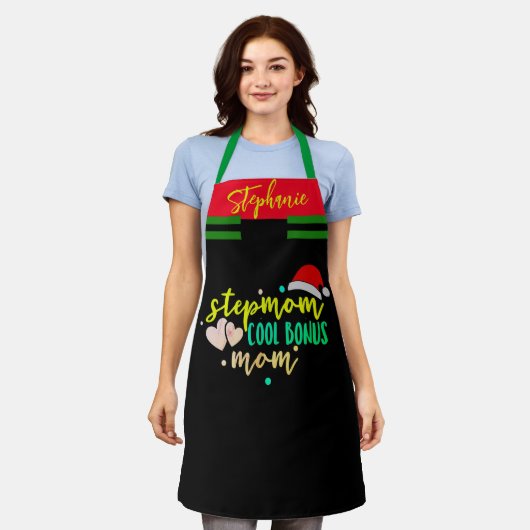 Elevate Christmas Cooking Experience, stiefmoeder Schort (Gedragen)
