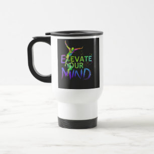 "Elevate Your Mind" Reizen Koffiemok Reisbeker