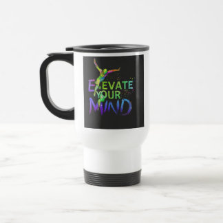 "Elevate Your Mind" Reizen Koffiemok Reisbeker