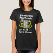 Elevator Mechanic Elevator Technician Repairmen Ma T-shirt (Voorkant)