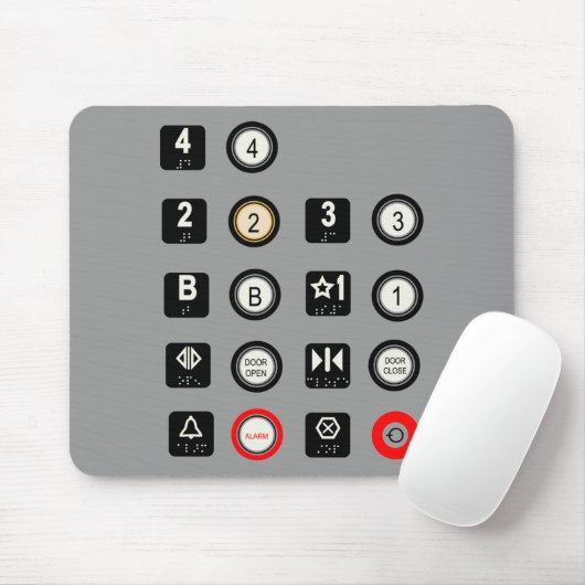 Elevator Mousepad Muismat (Met muis)