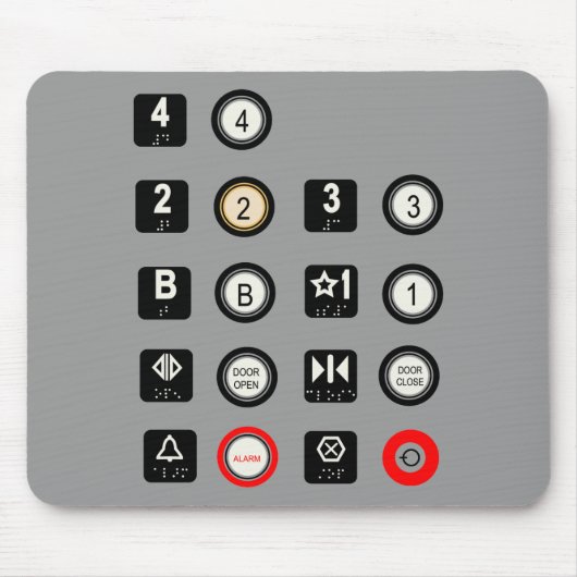 Elevator Mousepad Muismat (Voorkant)