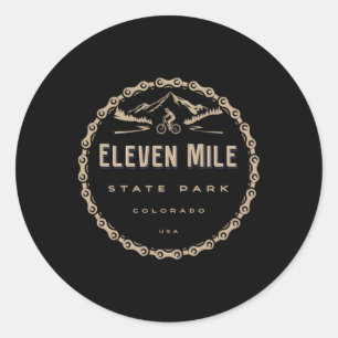 Eleven Mile State Park Colorado Mountainbike Fiets Ronde Sticker