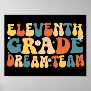 Eleventh Grade Dream Team Terug naar school Poster