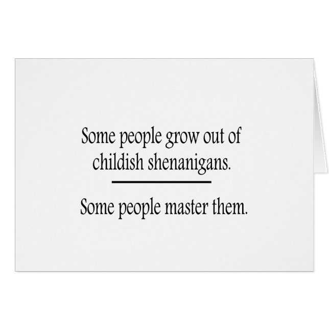 Élever les shenanigans enfants (Devant horizontal)