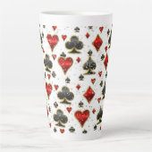 Élever vos nuits de poker Latte Mug (Devant)