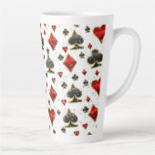 Élever vos nuits de poker Latte Mug (Droite)