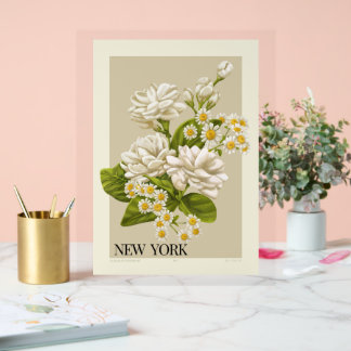 Élever votre décor avec des fleurs POSTER NEW YORK