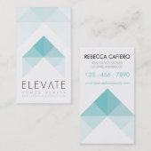 Élevez les cartes de visite personnalisables (Devant / Derrière)