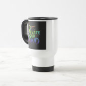 "Elevez votre esprit" Travel Coffee Mug (Devant gauche)
