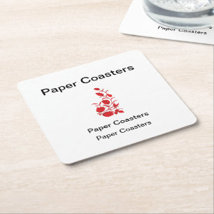 Élevez Votre Marque avec un Sous-Verre en Papier d