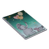 "Eleze Elephant & Polka Hen" Housse de Carnet rêvé (Côté Droit)