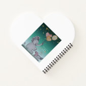 "Eleze Elephant & Polka Hen" Housse de Carnet rêvé (Dos)