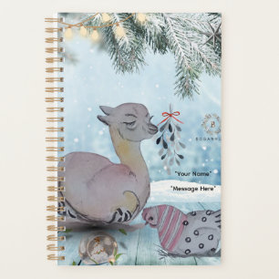 "Eleze stijl Lama met Polka Hen" Boganhues cover Planner