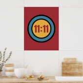 Elf 11:11 Angel-nummer Poster (Keuken)
