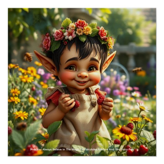 Elf Aardbei Poster Perfect Poster (Voorkant)