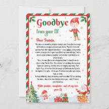 Elf Afscheidsbrief Vaarwel van Elf Kerstmis