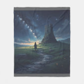 Elf Ancient Ireland Night Sky Fleece Blanket Deken (Voorkant)