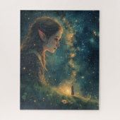 Elf Ancient Ireland Under the Night Sky Puzzle (Vertical)