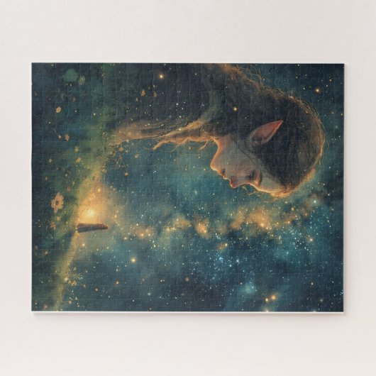 Elf Ancient Ireland Under the Night Sky Puzzle (Horizontal)